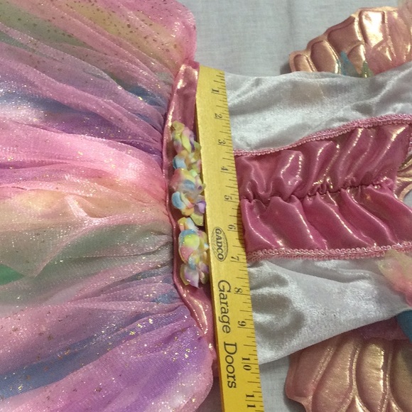 🌞 Spirit Halloween pink rainbow unicorn or fairy costume girl size 2T-4T - Picture 8 of 16